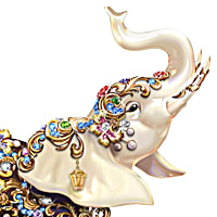 ©️CHLKA♡様　 Luxe Elephant Thomas Kinkade Collectible Elegant Treasure Figurine With
