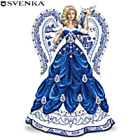 人気商品の中古品・新品・未使用品 Sparkling Blue Figurine Lady Pattern China Willow 指輪・リング