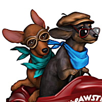 グラハム・クラーク　イヤーオブザドッグ Paws To The Pedal! Hand-Painted Dog Figurine By Artist Blake