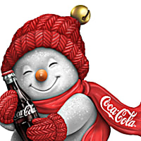 Snow Better Feeling Than With A COKE Snowman Figurine Enhanced With  Sparkling Glitter Featuring The Iconic COCA-COLA Logo On Scarfs & Bottle  Cap Buttons