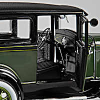 1931 Ford Model A Deluxe Tudor 1:18-Scale Diecast Car Featuring A