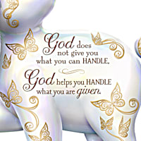 たぬき 希少 Blake Jensen Strength In Gods Help Elephant Figurine With チーク