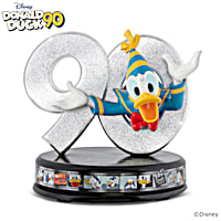 Disney Donald Duck 90th Birthday Rotating Sculpture Featuring A