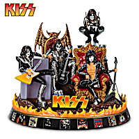 Illuminated KISS Sculpture With Hand-Painted Metallic Illuminated KISS Sculpture With Hand-Painted Metallic