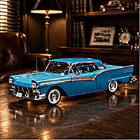 1957 Ford Fairlane 500 Skyliner 1:18-Scale Diecast Car With Blue