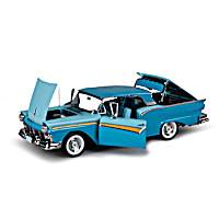 1957 Ford Fairlane 500 Skyliner 1:18-Scale Diecast Car With Blue