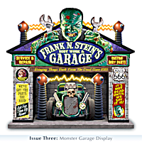 Hand-Painted Monster Garage Sculpture Collection Featuring A