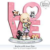 発掘 - 新登場ブランド Hand-Painted Precious Moments Cat Mom Figurine Collection R&B、ソウル