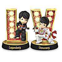 Precious Moments Elvis Figurines Featuring Illuminated