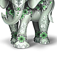 Elephant Figurine Collection By Artist Blake Jensen Featuring Metallic  Accents And Pearlized Hues