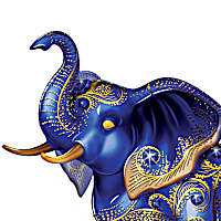 Elephant Figurine Collection By Blake Jensen Featuring