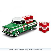 Texaco Diecast Truck Collection With A 1947 Dodge WC Tanker