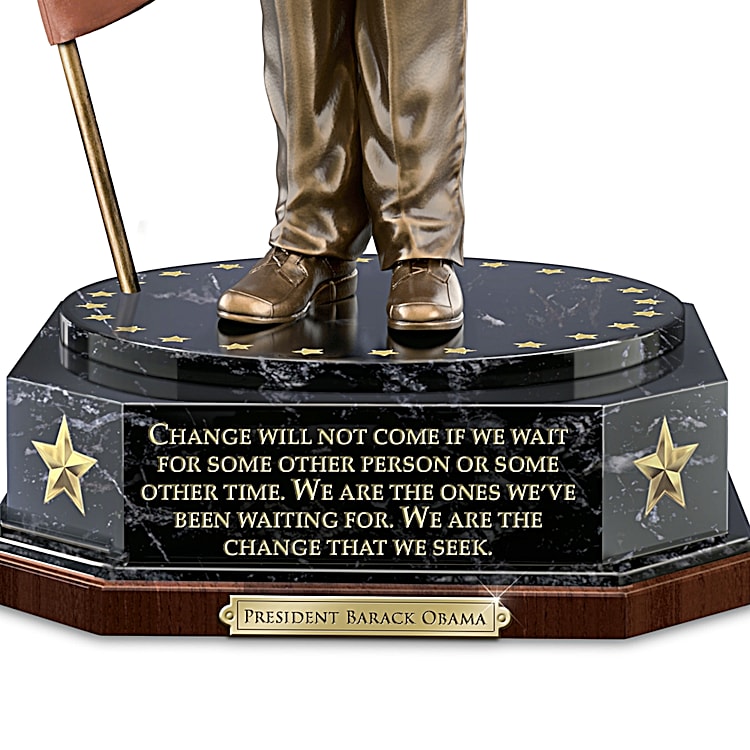 Cold-Cast　Bronze　Talking　Tribute　Sculpture　President　Obama