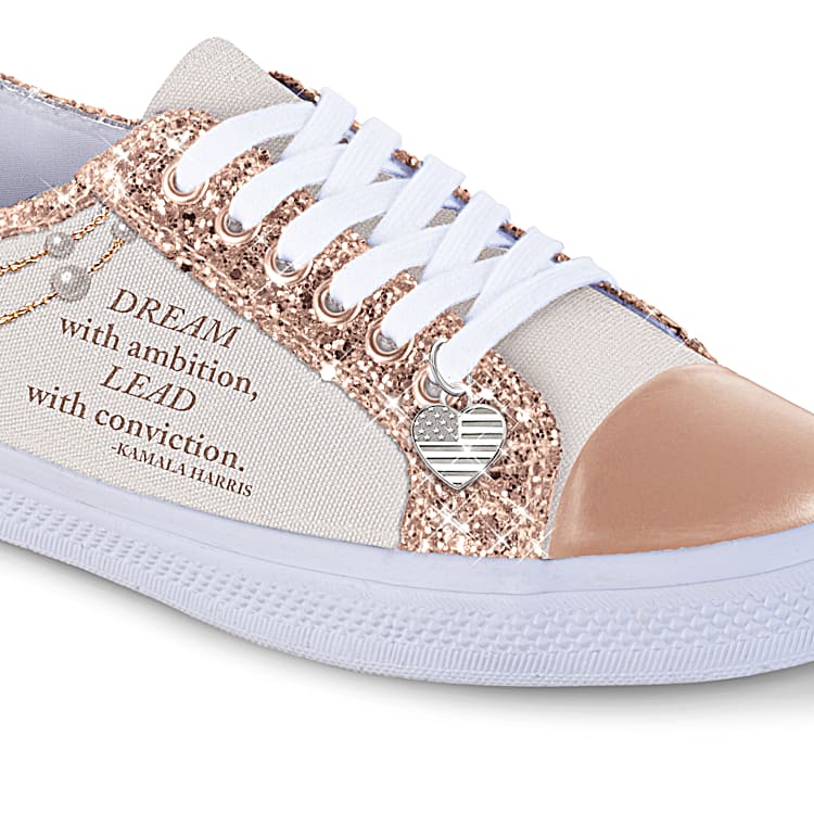 Womens glitter canvas shoes online