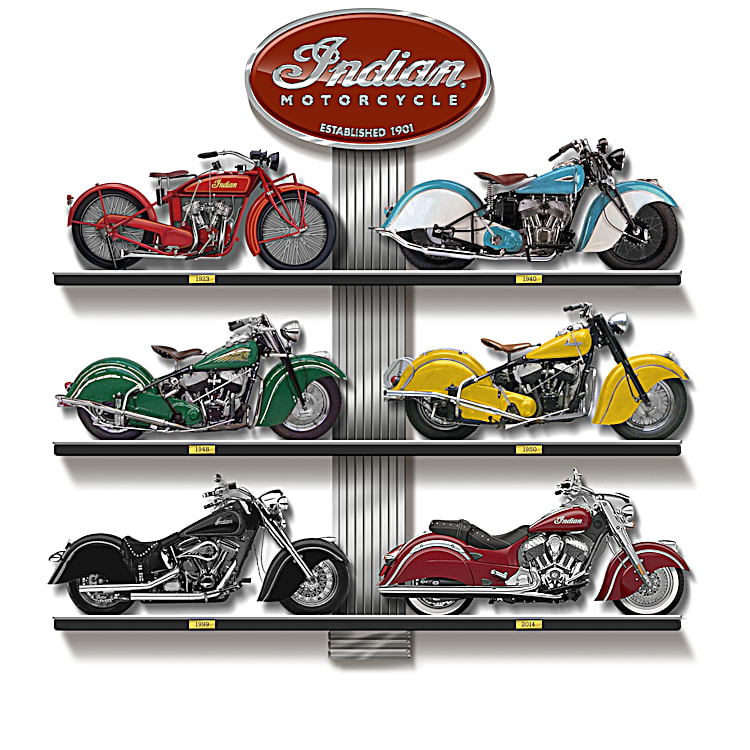 1923 Indian Motorcycle Sculpture