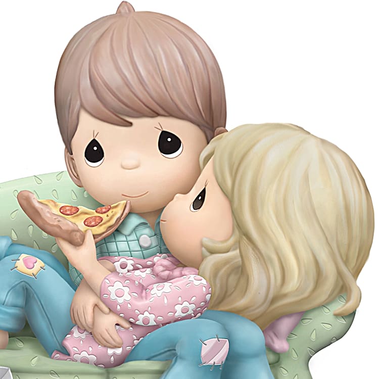 Precious Moments You Took A Pizza My Heart Bisque Porcelain Figurine
