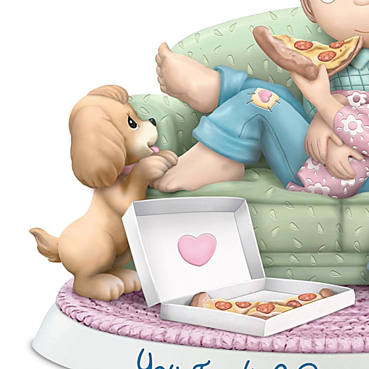 Precious Moments You Took A Pizza My Heart Bisque Porcelain Figurine