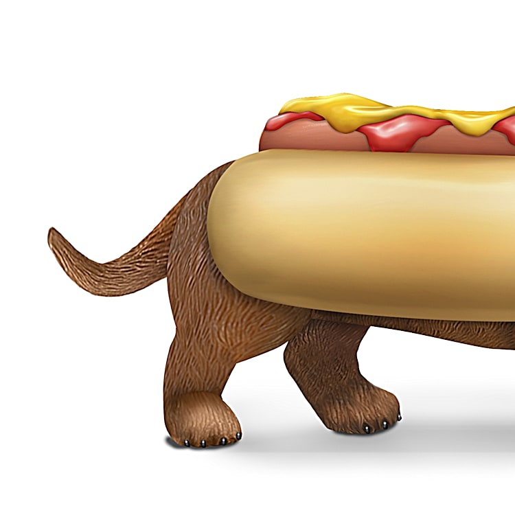 Sausage cheap dog figurine
