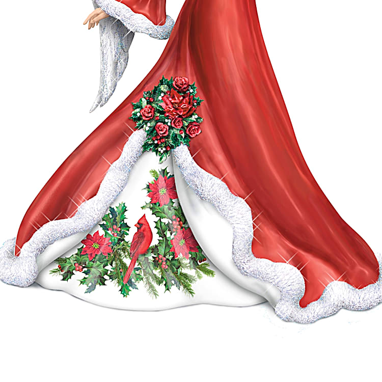 Wintery Interlude Hand-Painted Angel Figurine