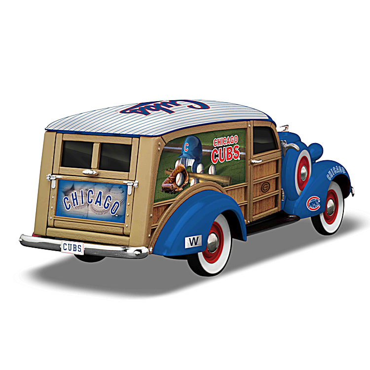 Cruising To Victory Chicago Cubs 1:18-Scale Woody Wagon MLB Sculpture