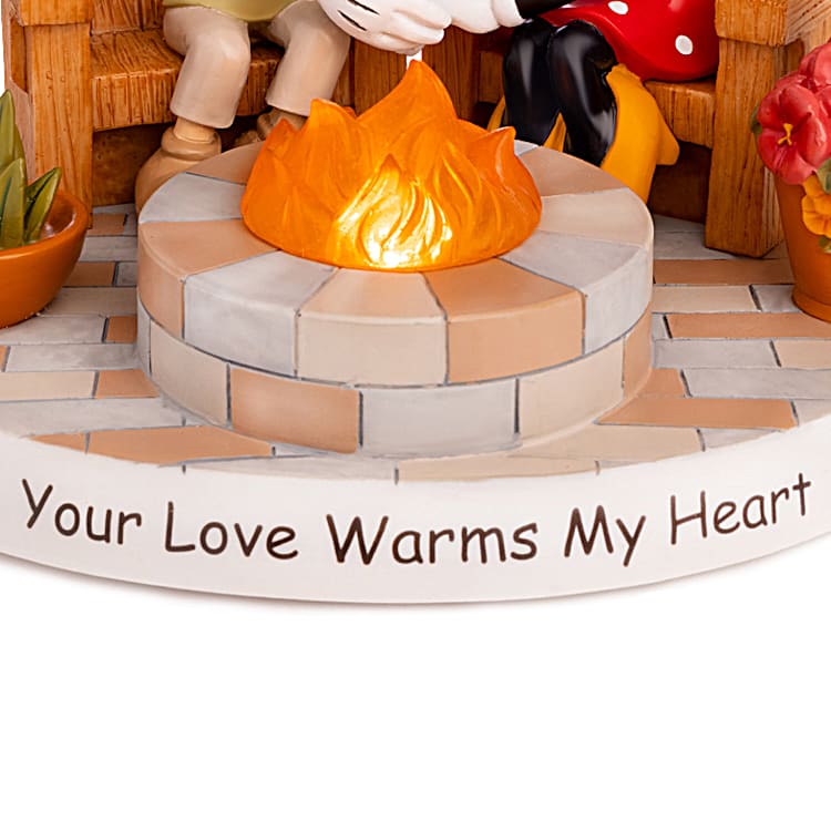 Disney Your Love Warms My Heart Illuminated Figurine
