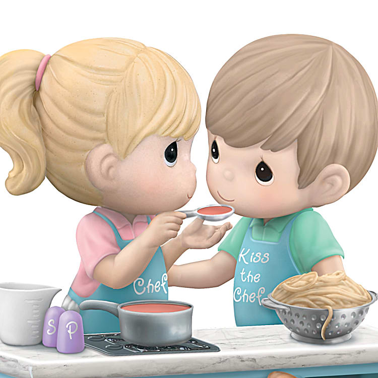 Precious Moments Our Secret Ingredient Is Love Hand-Painted Sweethearts Figurine - Christmas Gift