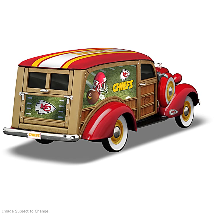 Cruising To Victory Kansas City Chiefs 1:18-Scale 1937 Woody Wagon