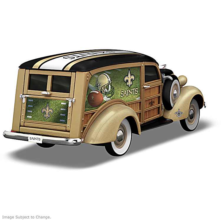Cruising To Victory New Orleans Saints 1:18-Scale 1937 Woody Wagon