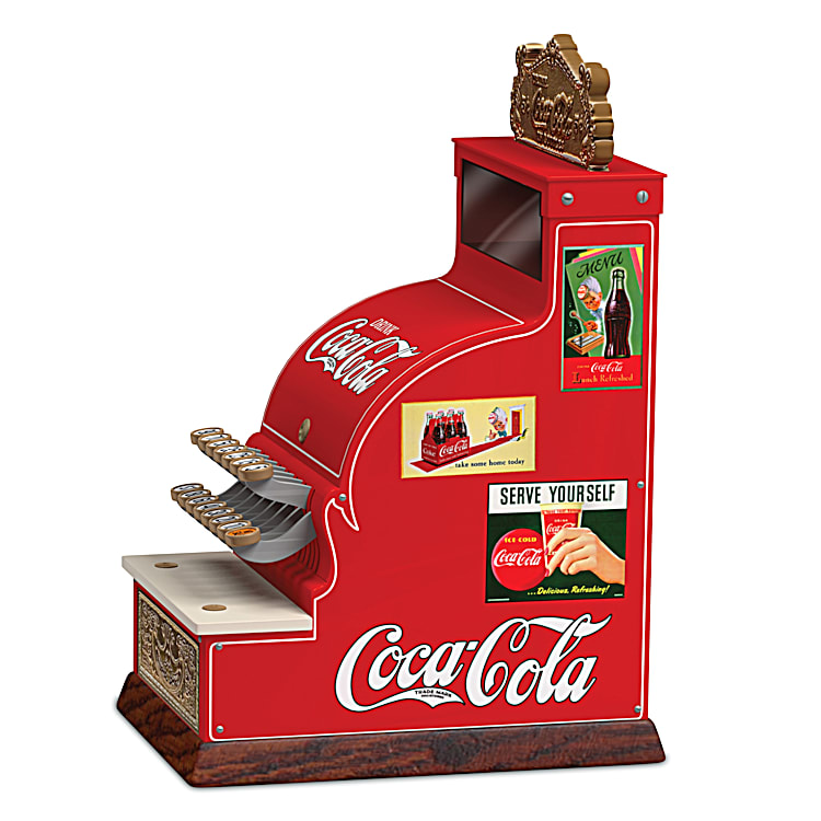 COCA-COLA Hand-Painted Vintage Inspired Cash Register