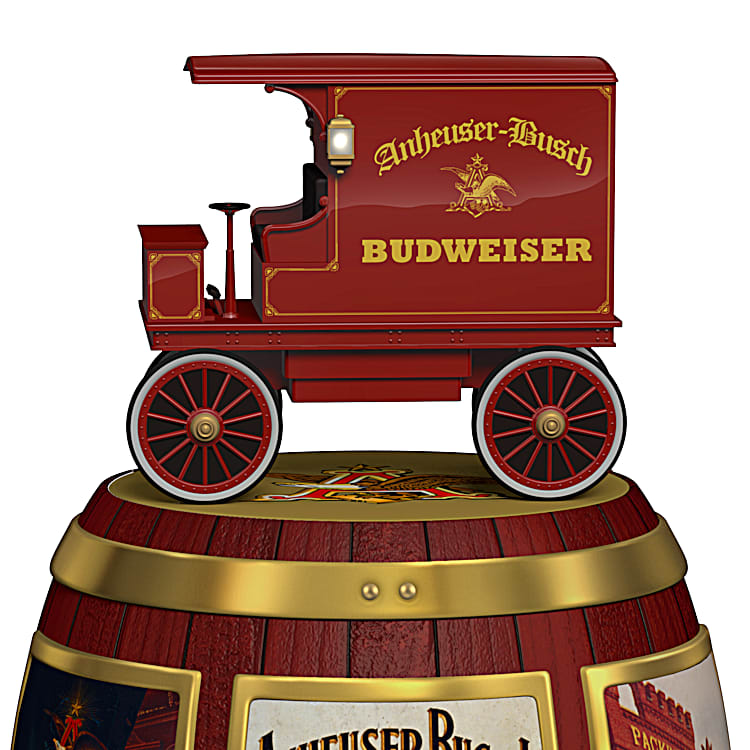Budweiser King Of Beers Illuminated Barrel Tower Tribute Sculpture