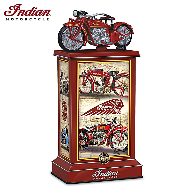 Pride Precision Indian Motorcycle Tribute Tower Sculpture