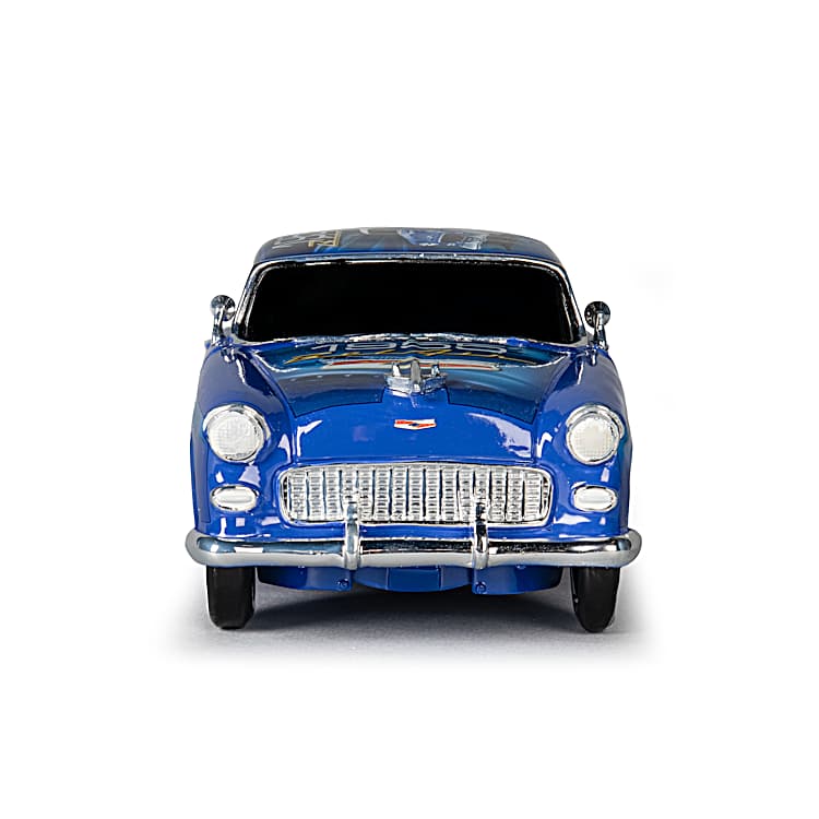 Blue Beauty 1955 Chevrolet Bel Air 1:18-Scale Sculpture Adorned