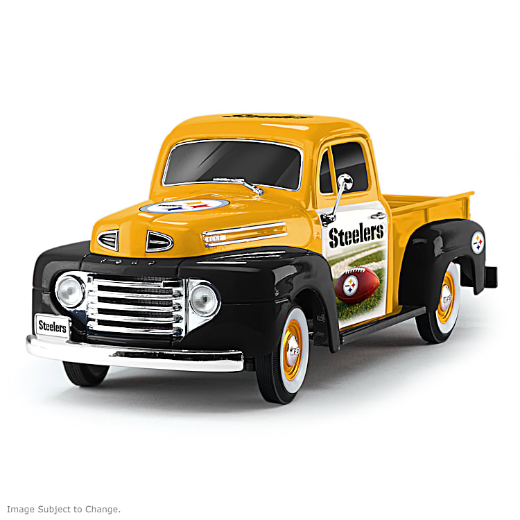 Gold And Black Pittsburgh Steelers Ford Pickup Sculpture Featuring A  Chrome-Look Trim And Truck Bed