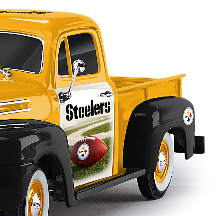 Gold And Black Pittsburgh Steelers Ford Pickup Sculpture Featuring A  Chrome-Look Trim And Truck Bed