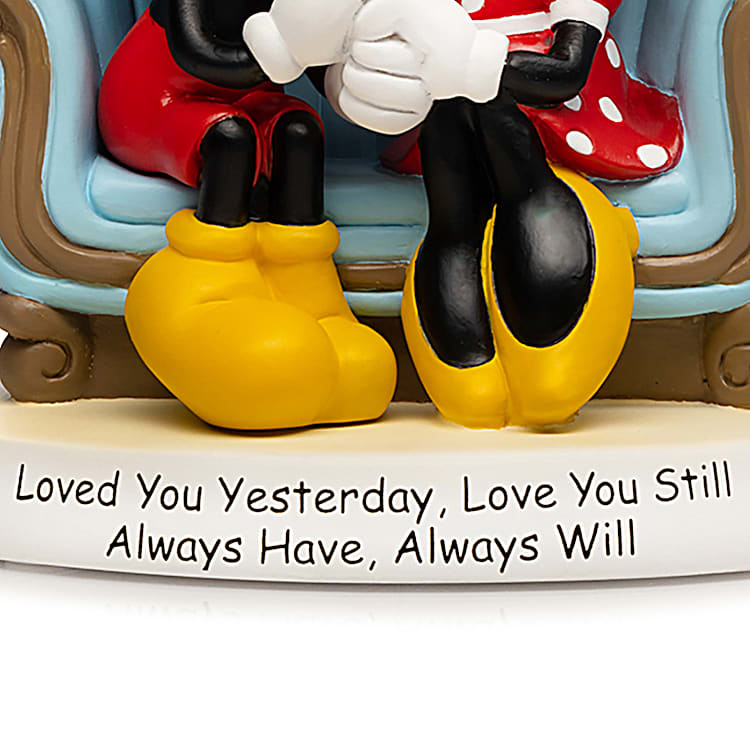 Disney Loved You Yesterday Love You Still Always Have Always Will Hand Painted Sweetheart Figurine Featuring