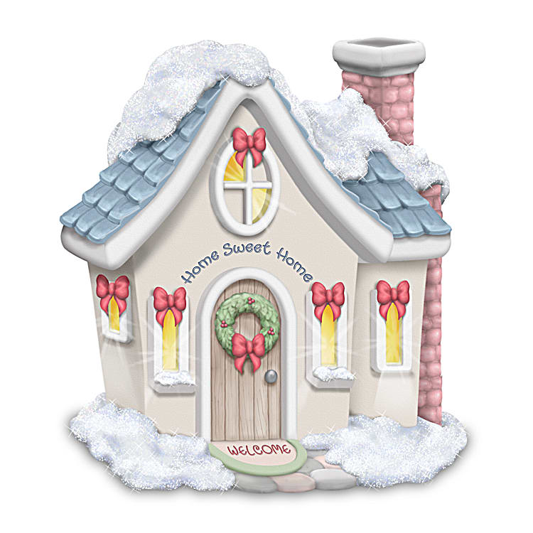 Precious Moments I Saw Mommy Kissing Santa Hand-Painted Porcelain