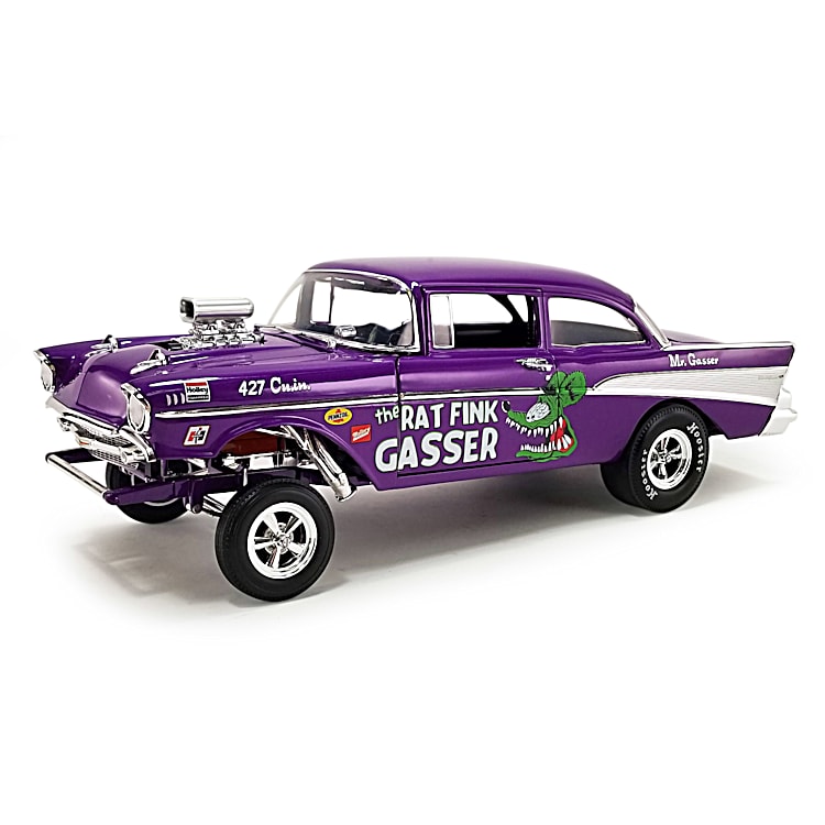 1:18-Scale Rat Fink 1957 Bel Air Gasser Diecast Car