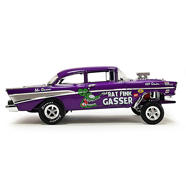 1:18-Scale Rat Fink 1957 Bel Air Gasser Diecast Car