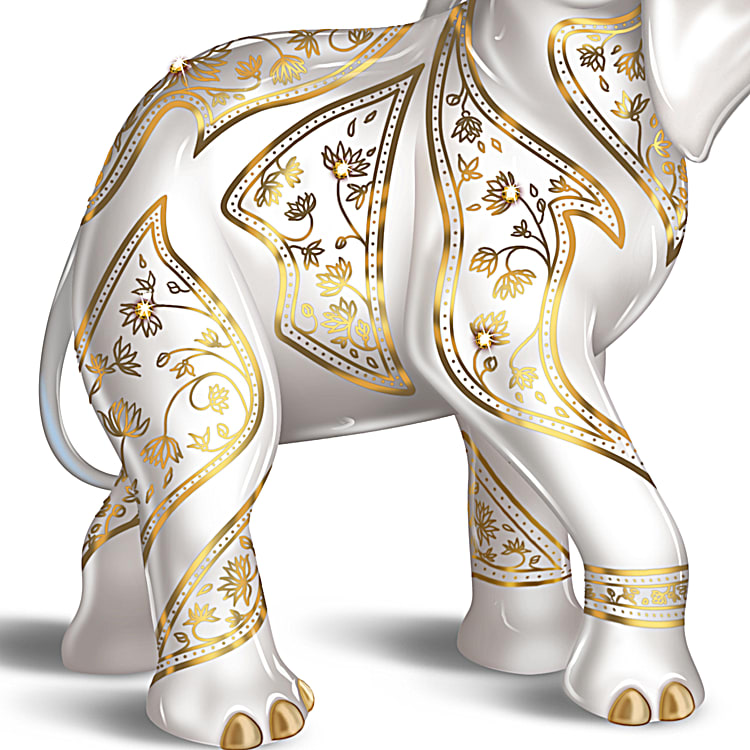 Golden Prosperous Beginnings Hand-Painted Bisque Porcelain