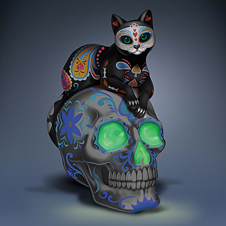 Glowing cat figurine online
