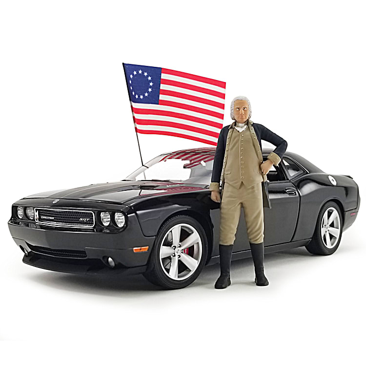 1:18-Scale 2010 Dodge Challenger Freedom SRT8 Diecast Car Featuring Rubber  Tires With A George