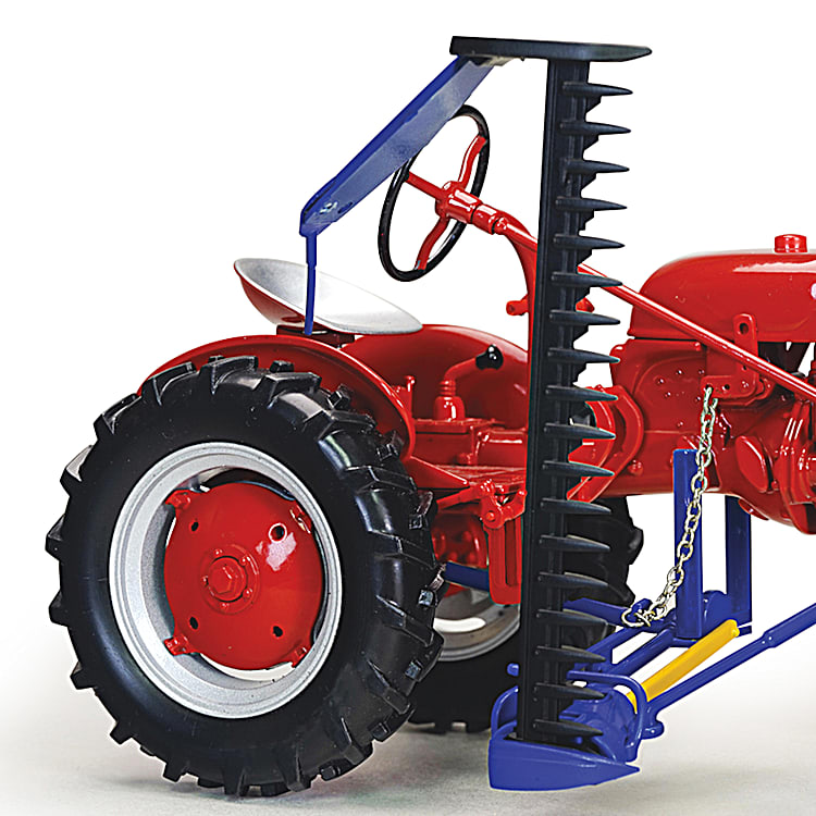 Farmall Cub Diecast Tractor And Sickle Mower Set