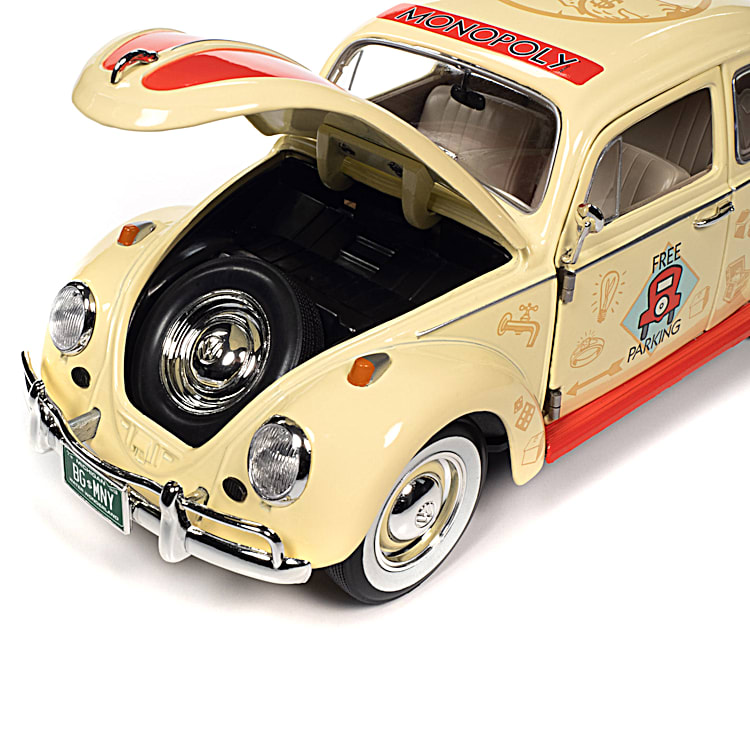 Mr. Monopoly Free Parking 1966 VW Beetle Diecast Car