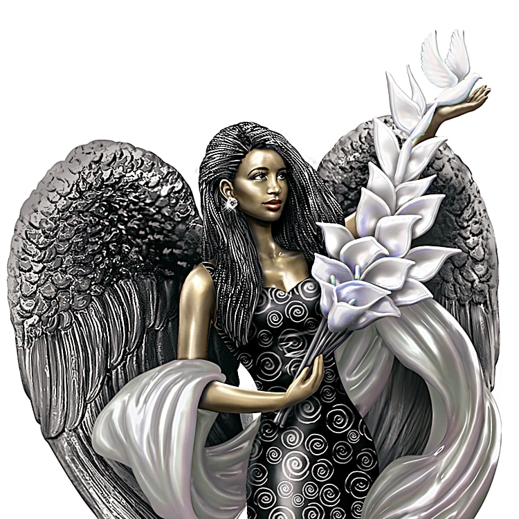 【新品・未開封】聖川真斗　Holiness Muguet Hand-Painted Angel Figurine By Keith Mallett With Preciosa