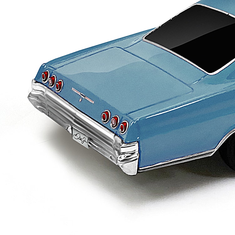 Dale Jr. Autographed 1965 Chevy Impala Sculpture Crafted In 1 18 Scale And Hand Signed By Dale Jr