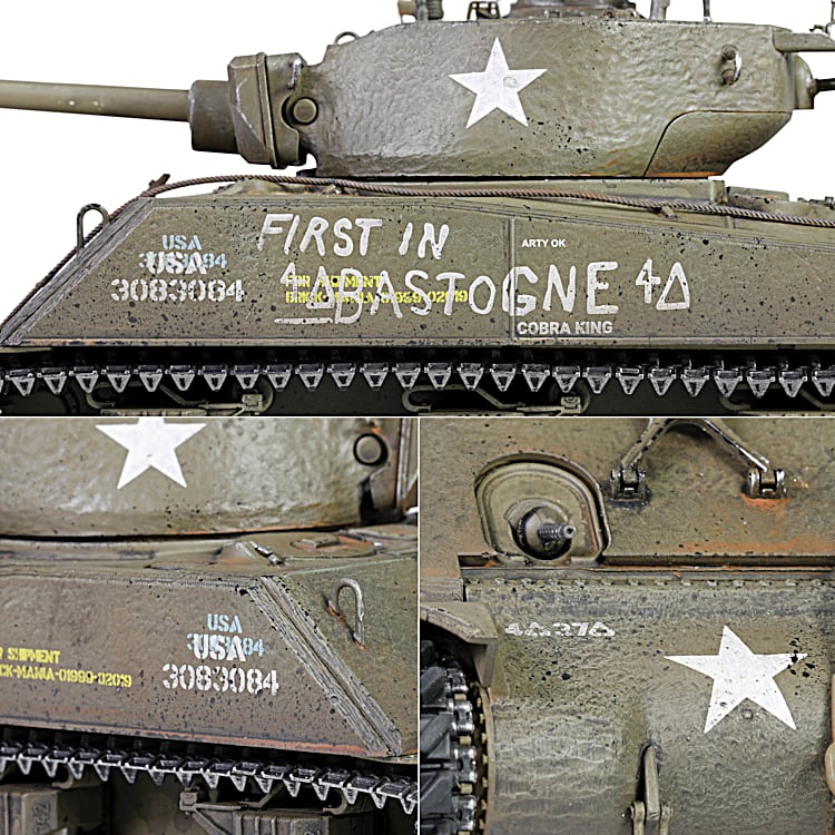 1:32-Scale U.S. Sherman M4A3E2 Diecast Tank With A 75MM Cannon And