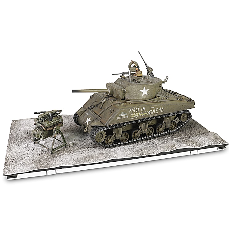 1:32-Scale U.S. Sherman M4A3E2 Diecast Tank With A 75MM Cannon And