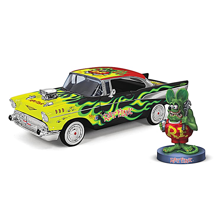 Ed Big Daddy Roth Rat Fink 1:24-Scale 1957 Bel Air Diecast Car