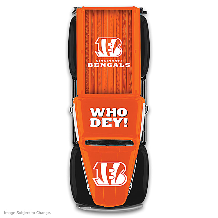 Cincinnati Bengals 1:18-Scale 1948 Ford NFL Pickup Truck Sculpture