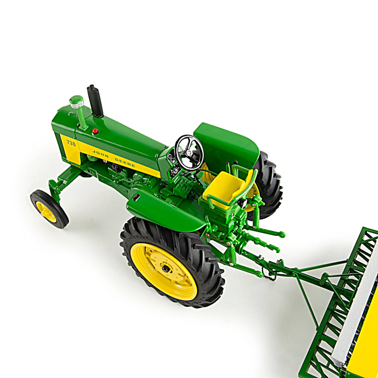 John Deere 730 1:16-Scale Diecast Tractor With Detachable Grain
